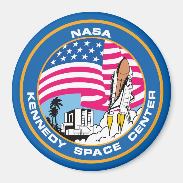 Kennedy Space Centre for Nerd Geeks Magnet (Framsidan)