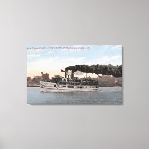 Kennedy Steamboat som lämnar för Bremerton Canvastryck