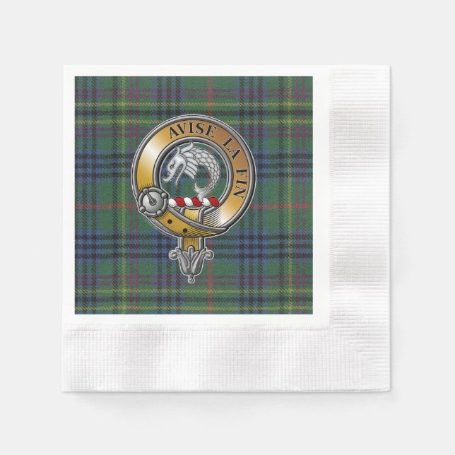 Kennedy Tartan & Badge Pappersservett (Framsidan)