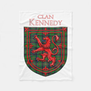 Kennedy Tartan Scottish Play Lejon Rampant Fleecefilt