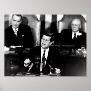 Kennedy Uppdrag till Måne Poster