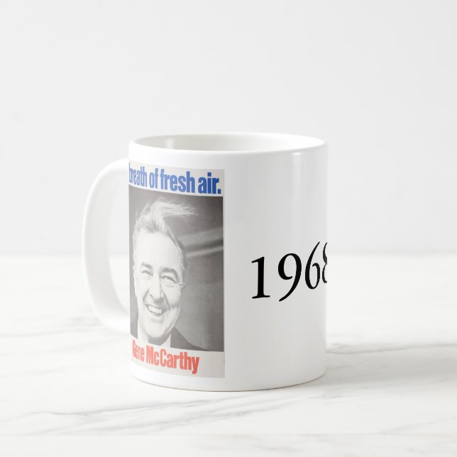 Kennedy vs. McCarthy 1968 Kaffemugg (Framsida vänster)
