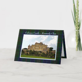Kennedyklanens Culzean Castle Falt Välkomstkort Kort