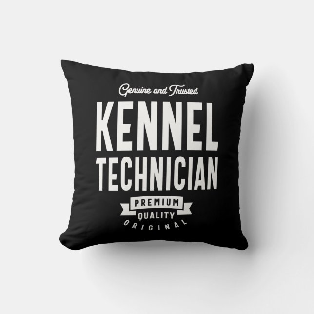 Kennel Technician Job Title Gift Kudde (Framsida)