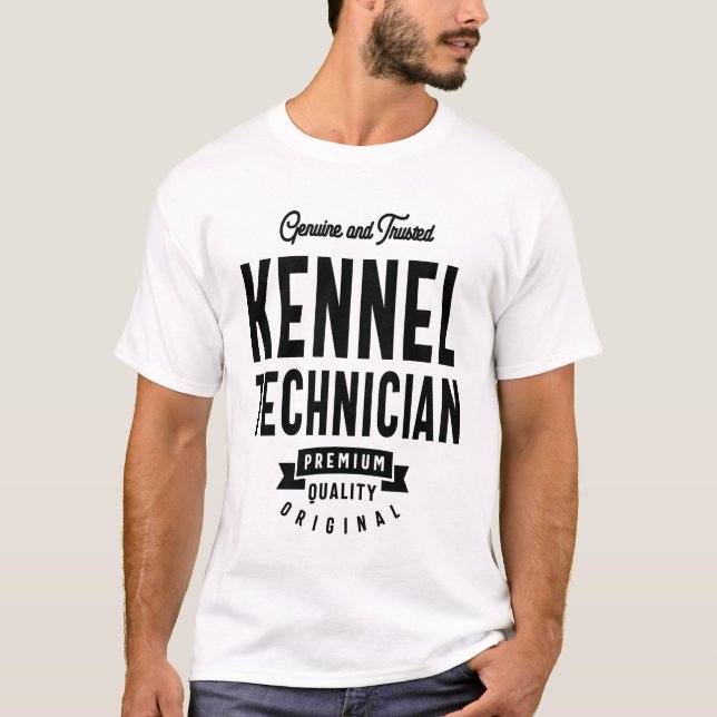 Kennel Technician Job Title Gift T Shirt (Framsida)