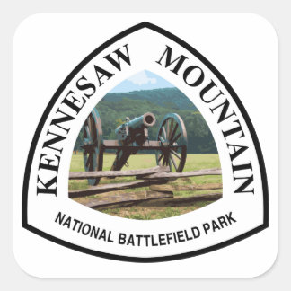 Kennesaw Mountain National Battlefield Park Fyrkantigt Klistermärke