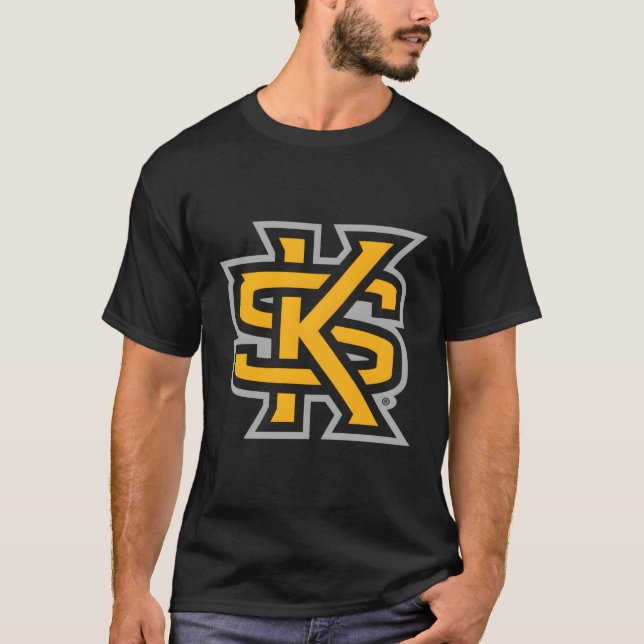 Kennesaw State Uggla Icon Black T Shirt (Framsida)