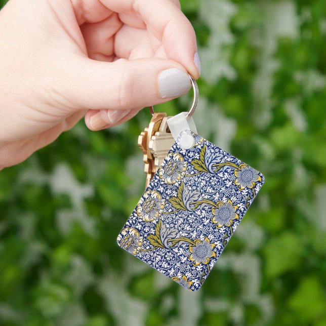 Kennet av William Morris, Vintage textilkonst Nyckelring (Hand)