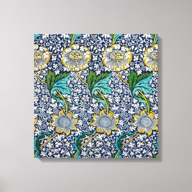 Kennet Mönster (av William Morris) Canvastryck (Framsida)