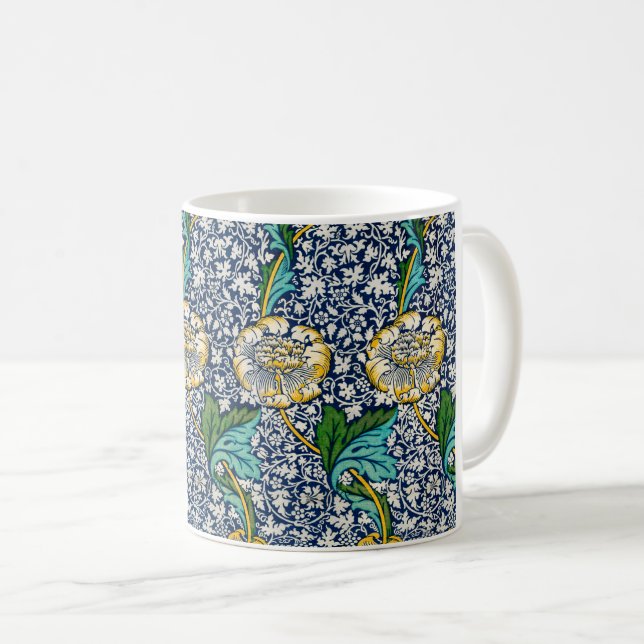 Kennet Mönster (av William Morris) Kaffemugg (Framsida höger)