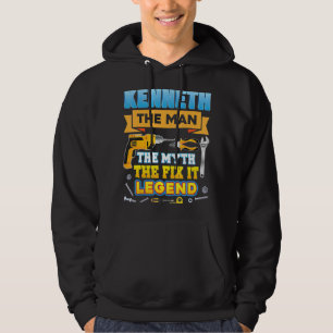 Kenneth the Man Myth fixit det legend Far Day Mech Hoodie