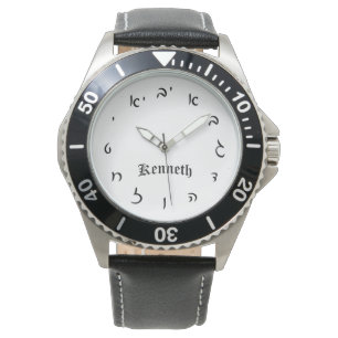 Kenneth Time - Hebreiska skriptnummer Armbandsur