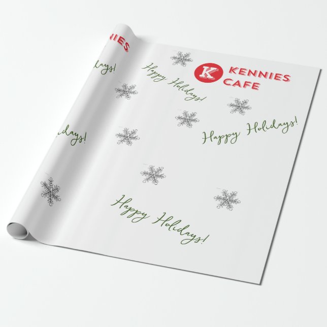 Kennies Cafes julafton Wrapping Papper Presentpapper (Utrullad)