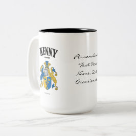 Kenny Family Crest, Translation & Meaning Två-Tonad Mugg