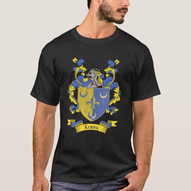 Kenny Jacka av Arm | Kenny Surname Family Crest T Shirt (Framsida)