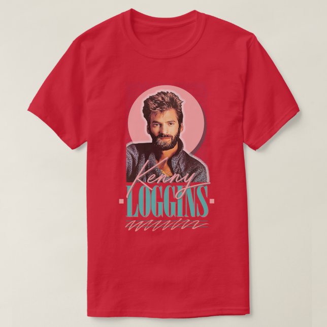 Kenny Loggins, 80:e Aesthetic Fläkt Art Design 1 T Shirt (Design framsida)