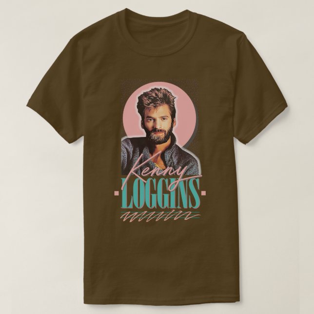 Kenny Loggins, 80:e Aesthetic Fläkt Art Design 1 T Shirt (Design framsida)