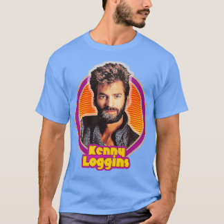 Kenny Loggins 80-talets Aesthetic Fläkt Art Design T Shirt