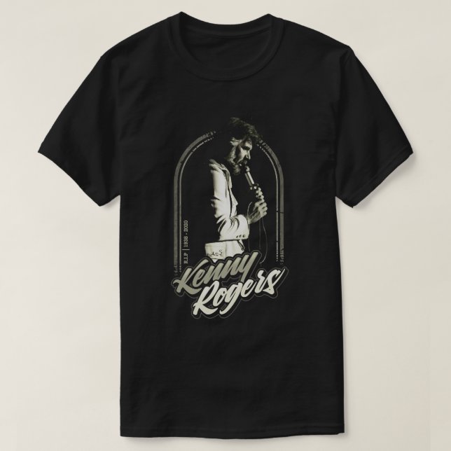 Kenny Rogers T-ShirtKenny Rogers - falla aldrig i  T Shirt (Design framsida)