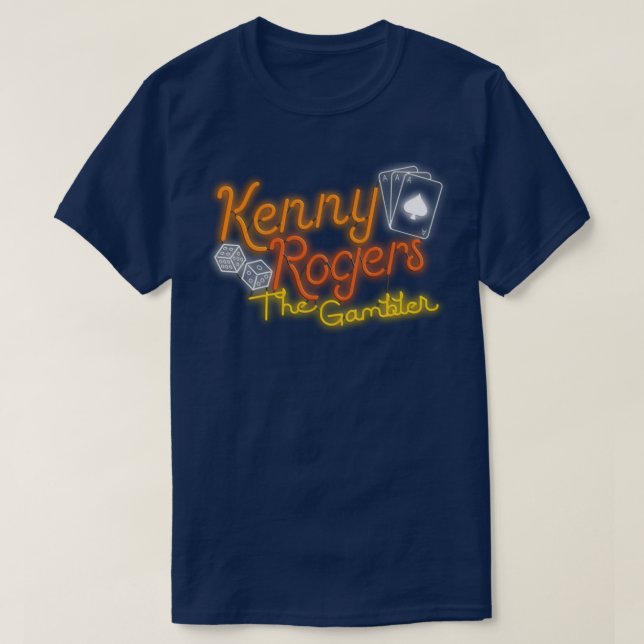 Kenny Rogers the Spelare Neon T Shirt (Design framsida)