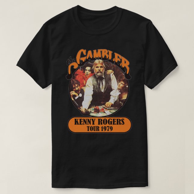 Kenny Rogers the Spelare Sticker T Shirt (Design framsida)