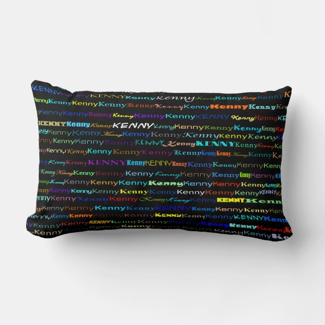 Kenny Text Design I Lumbar Pillow Lumbarkudde (Framsida)