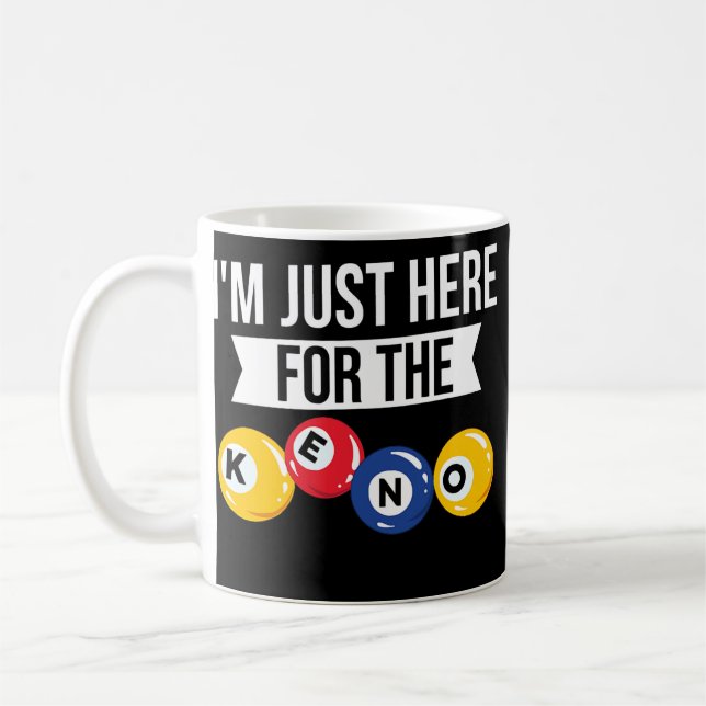 Keno Game Player-kortplats Maskin Numbers Casino  Kaffemugg (Vänster)