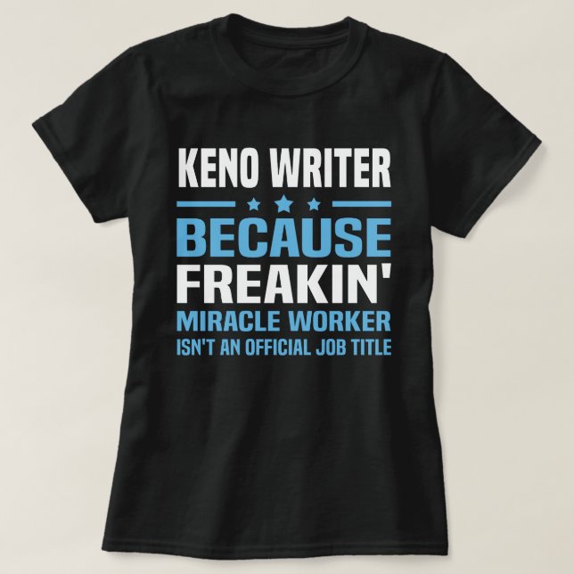 Keno Writer T Shirt (Design framsida)