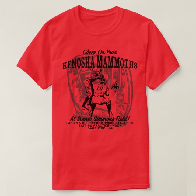 Kenosha Mammoths TShirt T Shirt (Design framsida)