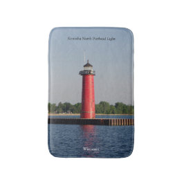 Kenosha North Pierhead Light bathmat Badrumsmatta