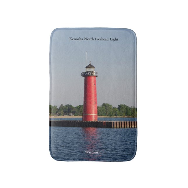 Kenosha North Pierhead Light bathmat Badrumsmatta (Framsidan (Vertikal))