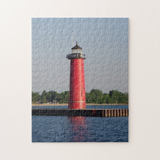 Kenosha North Pierhead Light jigszle puzzle Pussel (Vertikal)