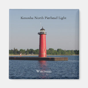 Kenosha North Pierhead Light magnet på svenska