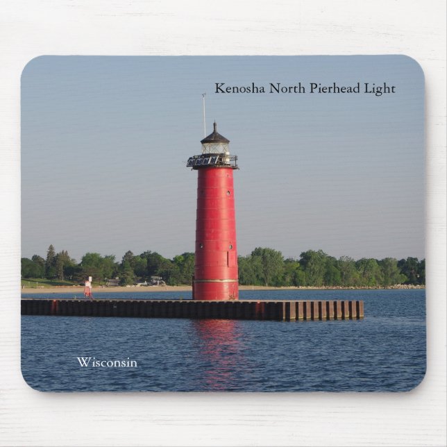 Kenosha North Pierhead light mousepad Musmatta (Framsidan)