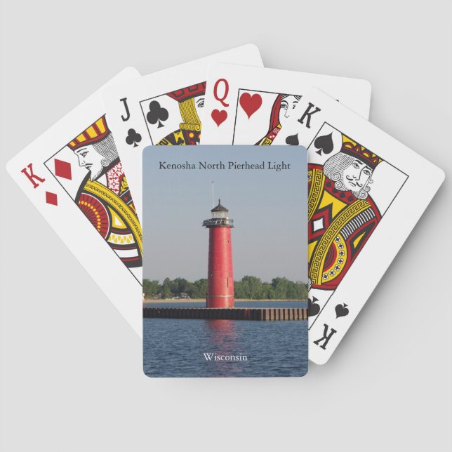 Kenosha North Pierhead Light-spelkort Casinokort (Baksidan)