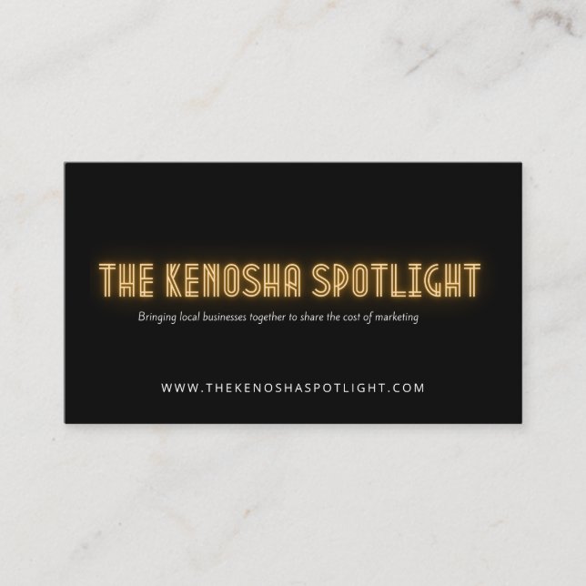 Kenosha Spotlight Visitkort (Framsida)