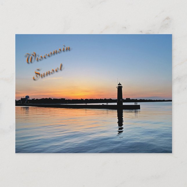 Kenosha Sunset Vykort (Framsida)