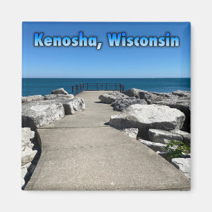 Kenosha, Wisconsin på Sjö Michigan Magnet