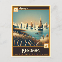 Kenosha Wisconsin | VINTAGE Vykort