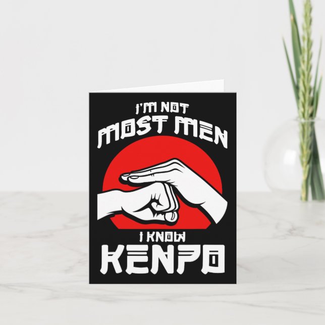 Kenpo Aggressive Self Defence Karate Martial Arts Kort (Framsida)