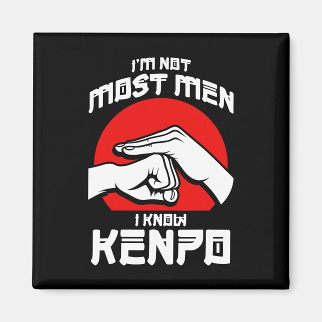 Kenpo Aggressive Self Defence Karate Martial Arts Magnet (Framsidan)