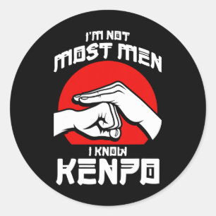 Kenpo Aggressive Self Defence Karate Martial Arts Runt Klistermärke