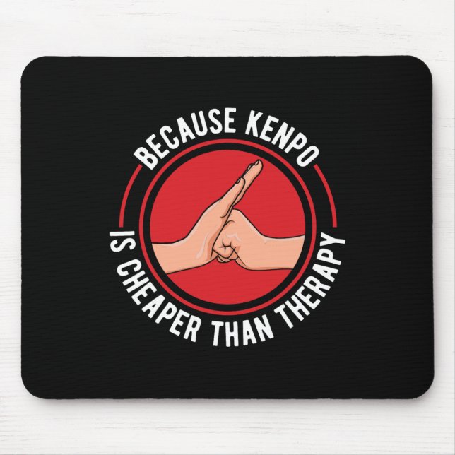 Kenpo American Karate för att Kenpo är terapi. Musmatta (Framsidan)