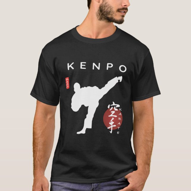 Kenpo Beginner Calligraphy Font Kenpo Karate Desig T Shirt (Framsida)