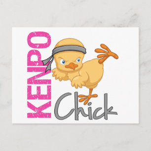 Kenpo Chick Vykort