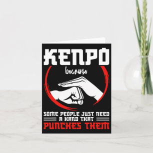 Kenpo Fighter Weapon Kenpo Instruktör Karate Marti Kort