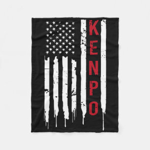 Kenpo Karate American Flagga For Women Manar Fleecefilt