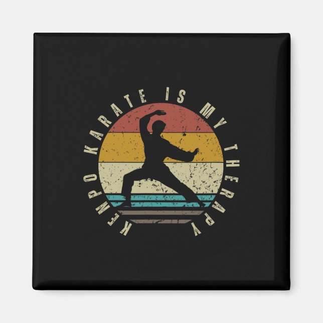 Kenpo Karate är min terapi Funny American Kenpo 1 Magnet (Framsidan)