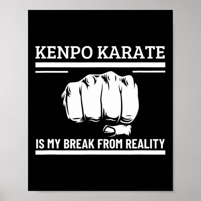 Kenpo Karate är mitt bröst från verklighetsnära Am Poster (Framsidan)