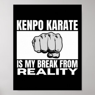Kenpo Karate är mitt bröst från verklighetsnära Am Poster
